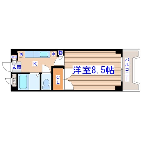富沢駅 徒歩15分 3階の物件間取画像